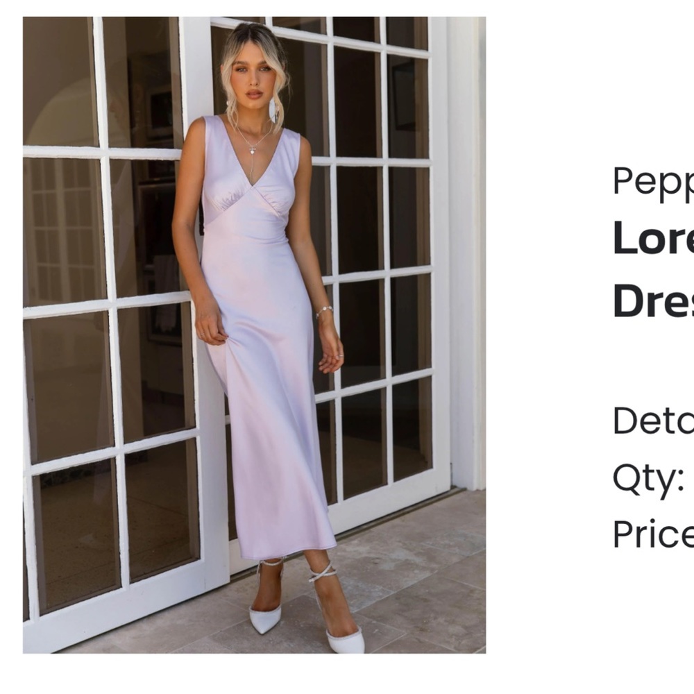 COPY - Beautiful lilac dress worn once!!